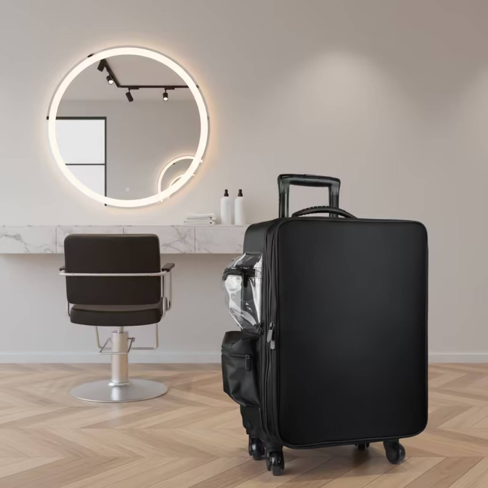 Backpacks - Valise à maquillage rigide à roulettes