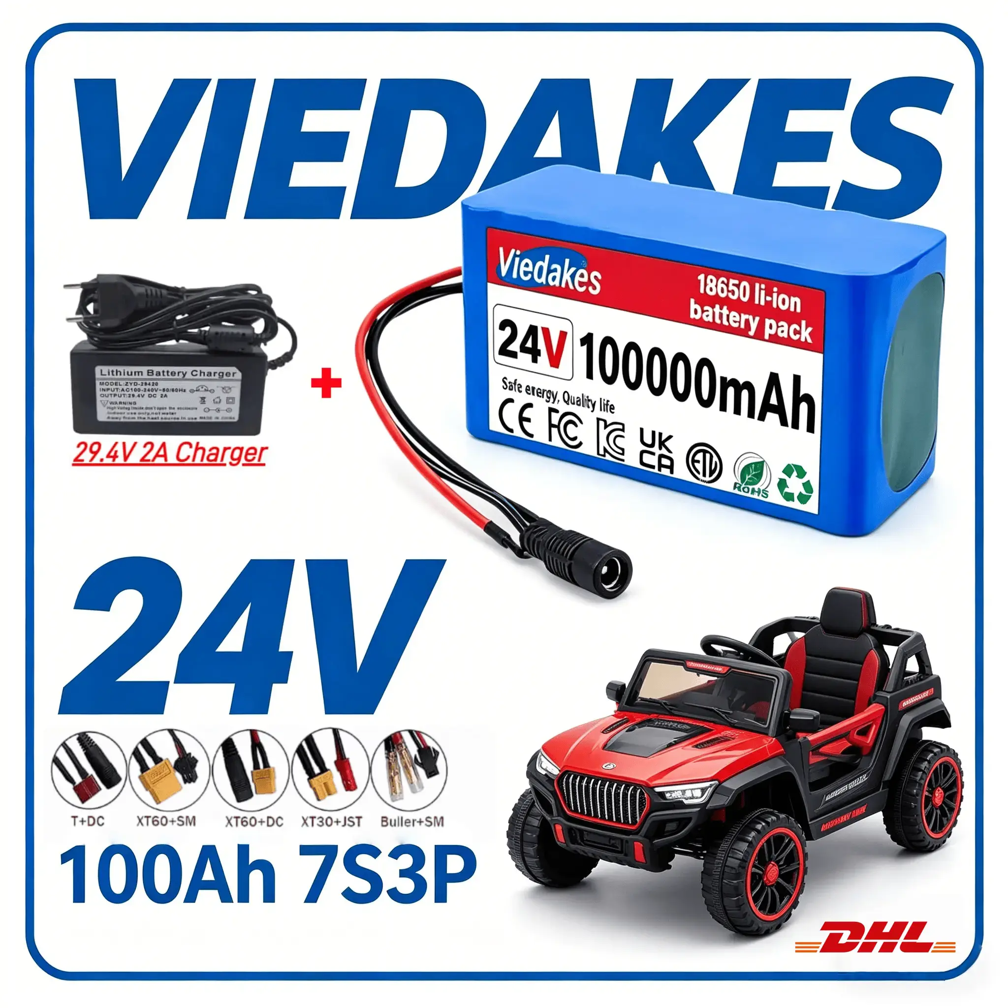 Kids Ride On Suitcase Scooter - ✈️ ✈️ Pack de batteries VIEDAKES
