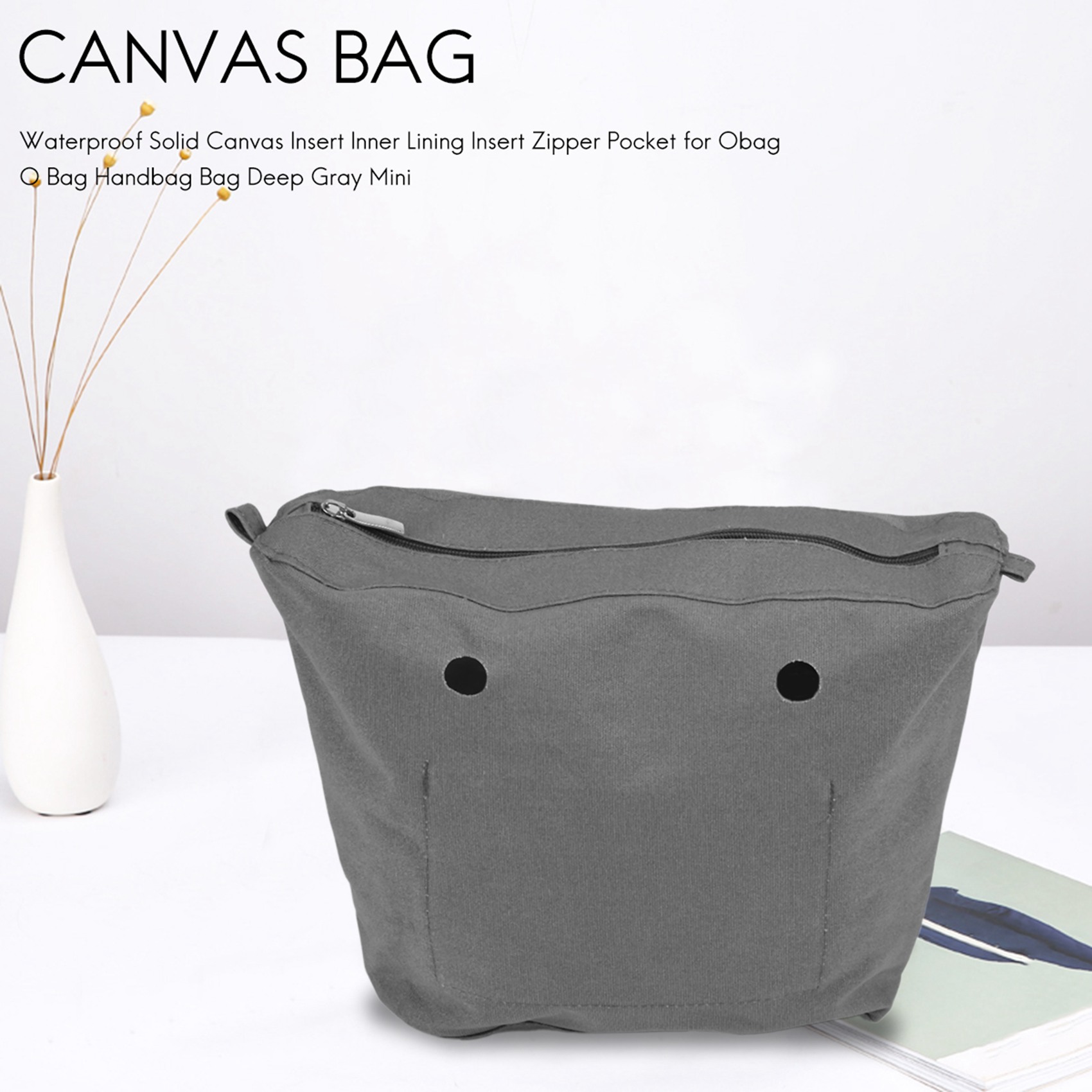 Handbags - ABQR imperméable solide toile insérer doublure