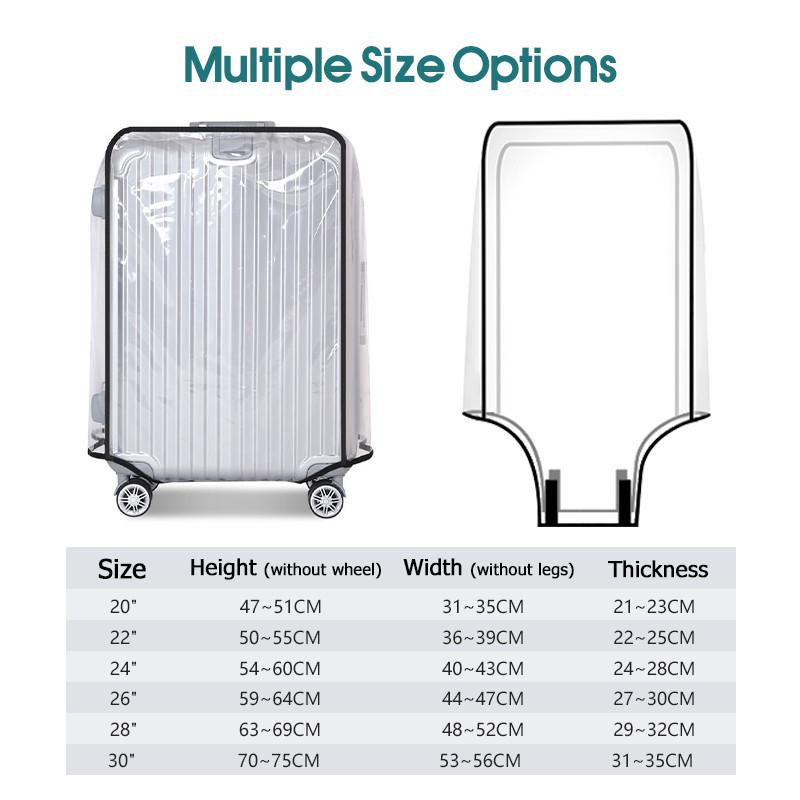 Housse de bagage transparente  - Luggage Protective Cover Transparent avis et prix