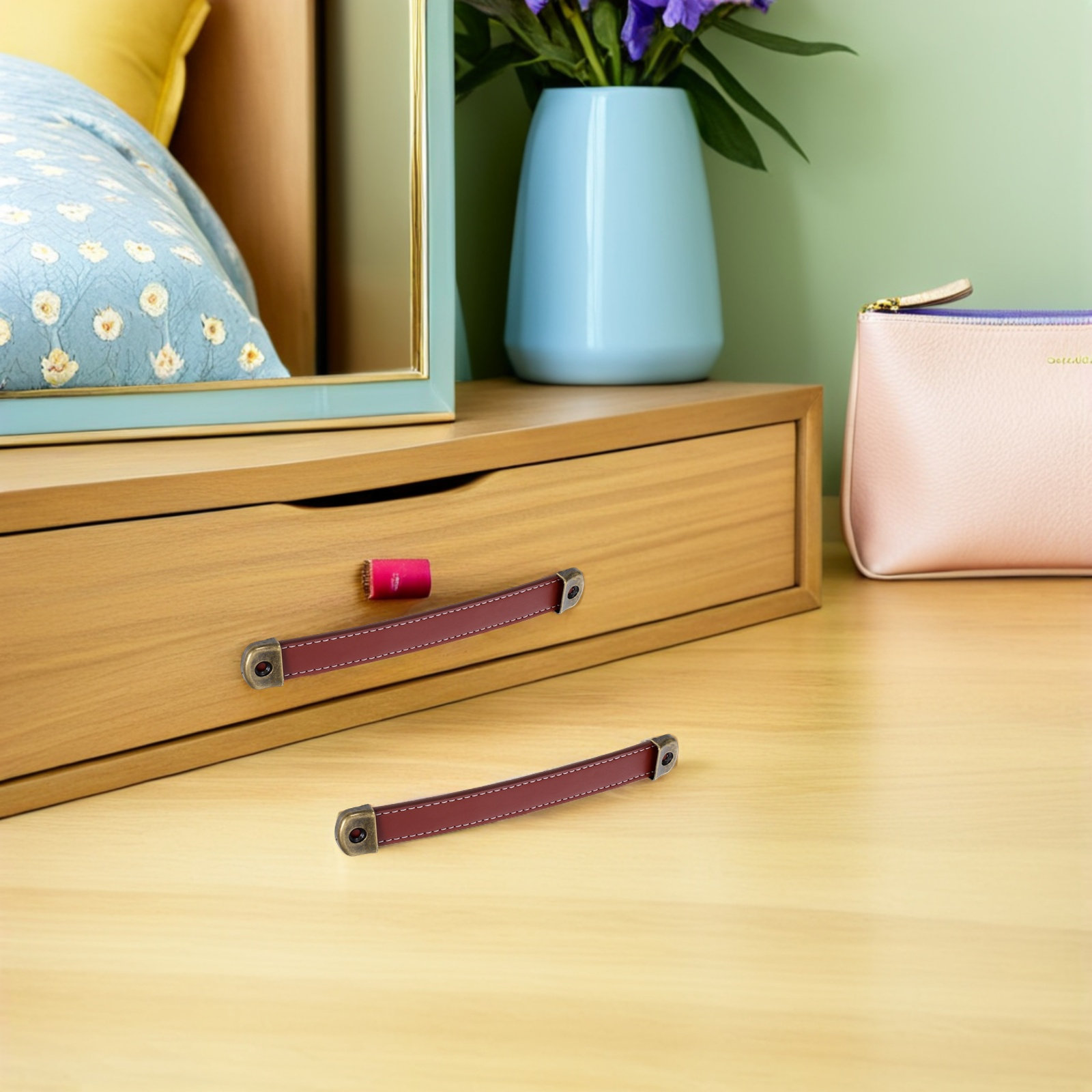 2 pièces, poignées de tiroir v - Retro Vintage Trunk Suitcase avis et prix