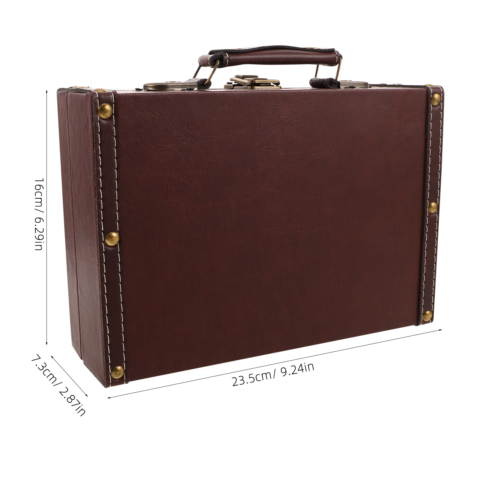 Boîte de rangement en bois vin - Retro Vintage Trunk Suitcase avis et prix
