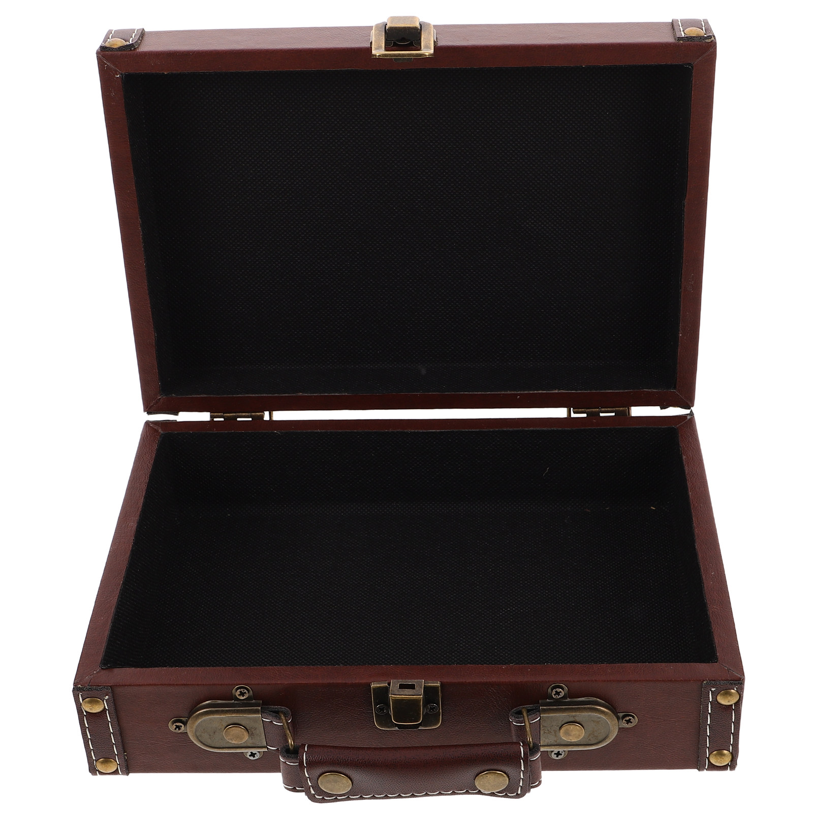 Boîte de rangement en bois vin - Retro Vintage Trunk Suitcase avis et prix