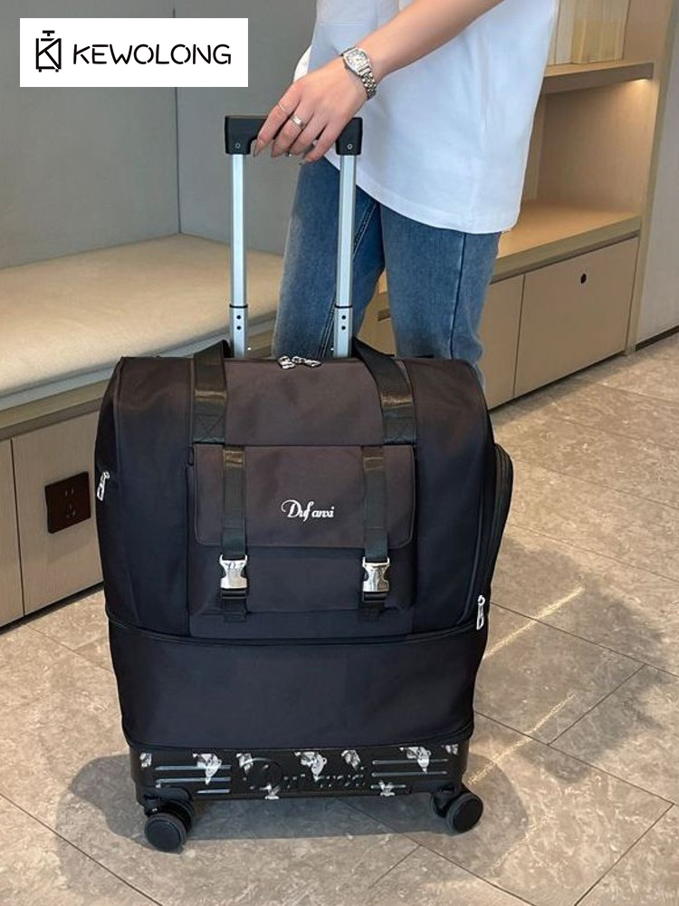 Valise pliable en tissu Oxford - Foldable Rolling Luggage Bag avis et prix