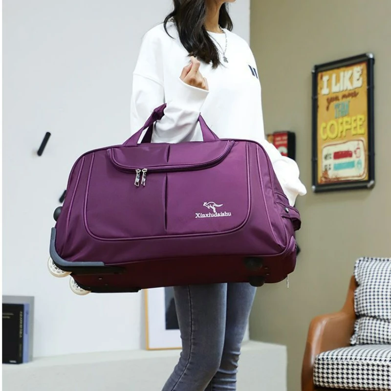 Sac à roulettes de grande capa - Foldable Rolling Luggage Bag avis et prix